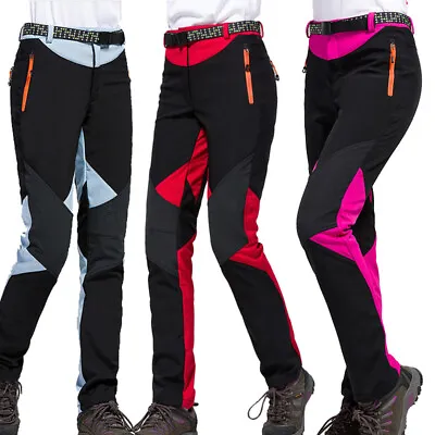 NEW Women Waterproof Breathable Soft Shell Outdoor Hiking Climbing Trousers • £20.70