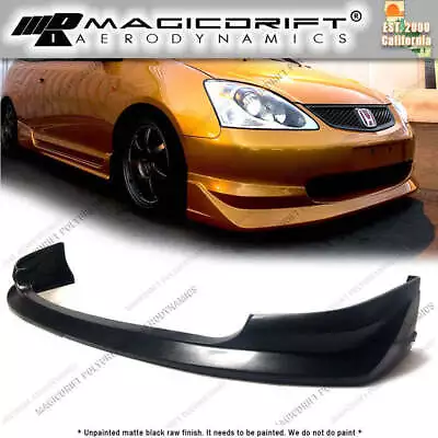 For 02-05 Honda Civic SI EP3 USDM HATCHBACK AW WALKER Front Bumper Body Lip Kit • $157.99