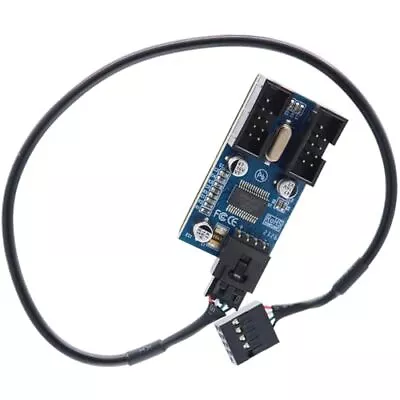 Deal4GO Motherboard 9-pin USB Header Splitter Board Male 1 To 2 Female 9-pin  • $16.34