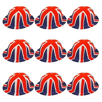 Union Jack Flag Bowler Hat Royal Kings Coronation Fancy Dress Street Party Lot • £3.99