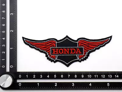 HONDA WINGS EMBROIDERED PATCH IRON/SEW ON ~5 X 1-3/4  MOTORCYCLES VTX VFR F6 TRX • $6.99