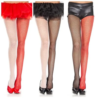 $10 • Buy Halloween Fishnet Jester Pantyhose Costume Dancewear Rave Tights - OS