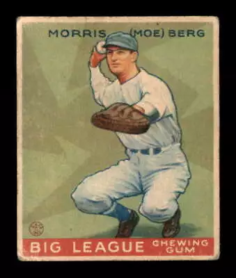 1933 World Wide Gum #84 Moe Berg Canadian G/VG X2945519 • $692