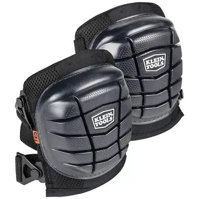 Lightweight Gel Knee Pads Slip-Resistant Rubber Caps Flooring Work Support Black • $23.83