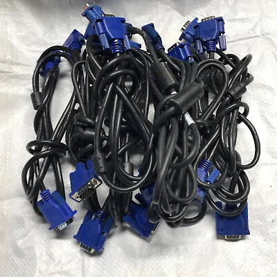 20x Mixed Length VGA Male To VGA Male Video Cables (Lot) • $24.99