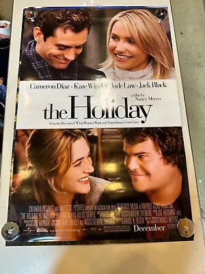 THE HOLIDAY Movie POSTER 27 X 40 Cameron Diaz Kate Winslet Jude Law A • $24.99