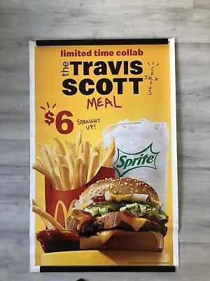 Travis Scott McDonald's Meal Poster And Shamrock Shake Poster Authentic • $80