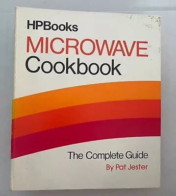 Vintage 1982 Microwave Cookbook The Complete Guide By Pat Jester - 3 Ring Binder • $8