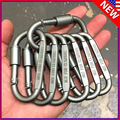 3pc - 20pc Ideal Aluminum Carabiner D-ring Keychain Clip Hook Buckle Outdoor • $300.80