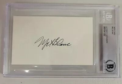 Mel Blanc Signed 3x5 Index Card Looney Tunes Bugs Bunny Beckett Encapsulated  • $199.99