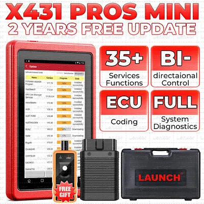 2023 LAUNCH X431 PROS MINI All System Bidirectional Key Coding OBD2 Scanner Tool • $559