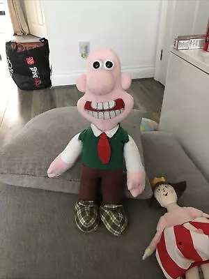 Wallace And Gromit Wallace Soft Plush Toy Doll 1980s Vintage • £9.99
