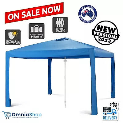$98.97 • Buy Komodo Beach Cabana Shelter UV50 Size M Navy Blue Tent Outdoor Sun Shade New AU