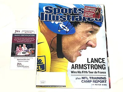 £96.87 • Buy Lance Armstrong Signed Sports Illustrated Full Magazine Olympics Jsa