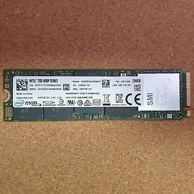 Intel SSDPEKKW256G7 600p Series 256GB TLC 32-Layer NVMe (AES-256) M.2 2280 SSD • $45