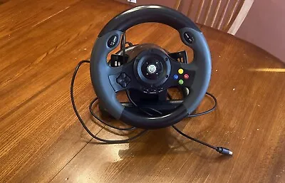 HORI EX2 Racing Wheel Only! Missing Pedals For Xbox 360 Wired USB Connection • $29.99