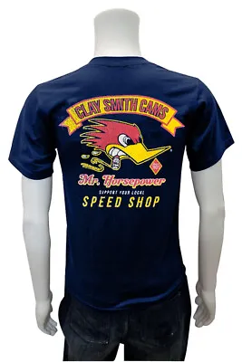 Mr. Horsepower Clay Smith Cams Support Your Local (M65) T-SHIRT Navy 100% Cotton • $38.95