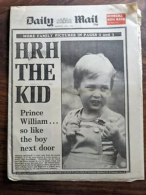 Daily Mail Prince William 13 June 1984 • £5