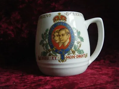 £4.99 • Buy Vintage George VI Elizabeth Coronation 1937 China Mug Bovey Pottery B40