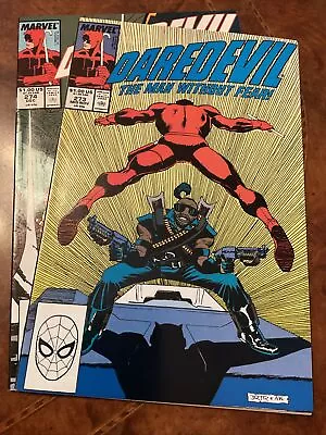 Lot Of 2 Marvel Daredevil #273 & 274 Copper Age Comic Books 1989 Romita Jr. Art • $0.99