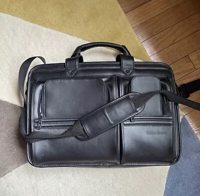 Samsonite Messenger Bag Black Shoulder Strap Laptop Briefcase • $28.50