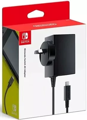 NINTENDO Switch Australian Power Supply Cable AC Adaptor Wall Plug Charger • $47.85