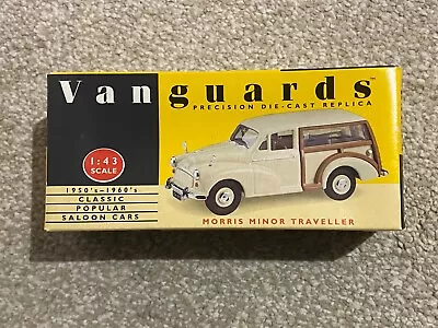 Vanguards 1:43 Morris Minor Traveller Cream Die Cast Vintage Car • $24.66