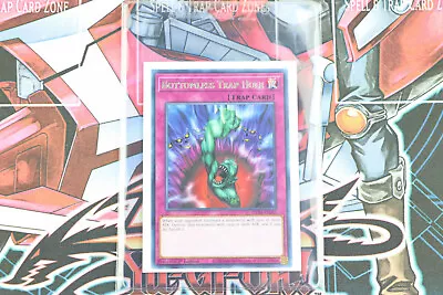 YuGiOh Trap Card Bottomless Trap Hole GEIM-EN045 1st Edition Rare • $1.25