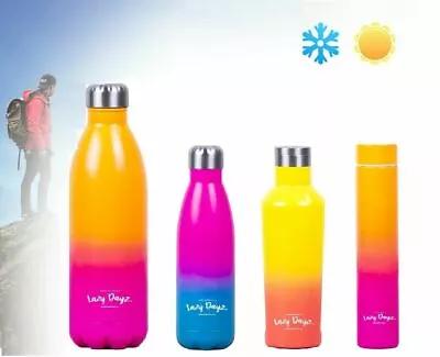 300/480/500ml/1L Drink Water Bottle Insulated Double Walled Stainless Steel Gym • $34.95