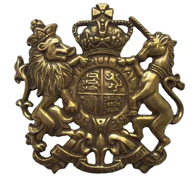 VTG Accessocraft NYC Unicorn Lion Crest Brooch UK Royal Coat Of Arms Gold Tone • $34