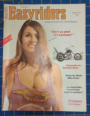 Easyriders Magazine - August 1973 Uschi Digard Cover • $79.95