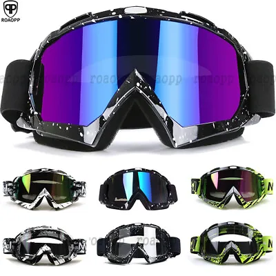Motorcycle Motocross Race Goggles Offroad MX UTV ATV Enduro Quad Glasses Eyewear • $10.98