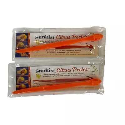 Sunkist Citrus Peeler Zester Twister Lot Of 2 Orange Plastic NEW • $12.99