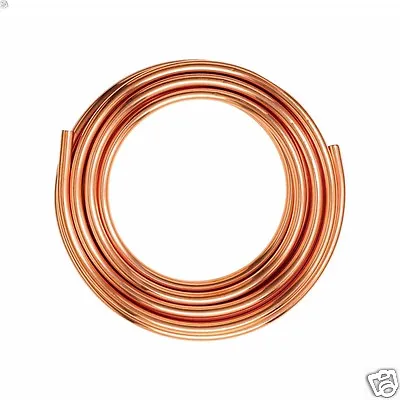 Any Size Copper Tube 1/4 - 2  Inch Diameter Type K Soft Coil • $23.99