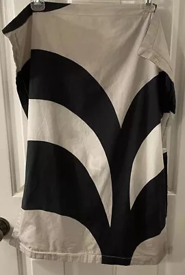 Marimekko Black Gray Ivory Standard Cotton Abstract Sham EUC • $16