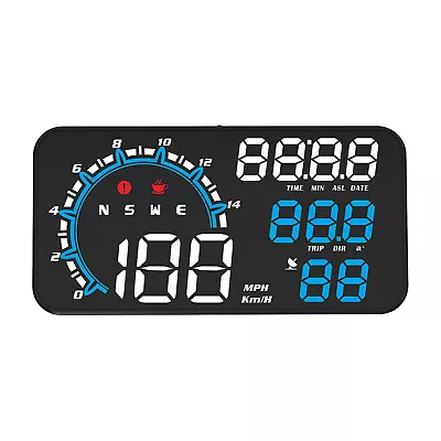 HUD Gauges Digital Car GPS Speedometer MPH Head Up Display LED Overspeed Alarm • $29.60