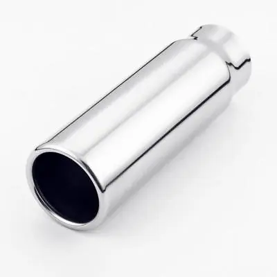 2 1/2 Inch Inlet 3 Out 9 Long Polished 304 Stainless Steel Exhaust Tip Tailpipe • $32.97