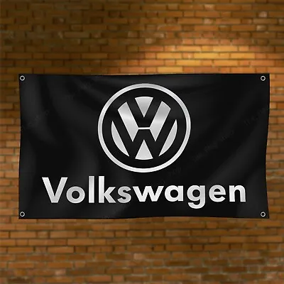 Volkswagen 3x5 Ft Banner VW Jetta Passat Golf GTI Car Man Cave Wall Decor Sign • $14.95