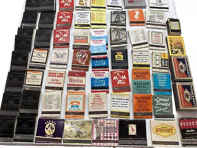 Lot Of 103 Vintage Match Cover Matchbooks Match Box Matchboxes Auto Parts Motels • $24.95