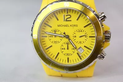 Rare New Michael Kors Yellow Runway Watch Chronograph MK5274 • $125