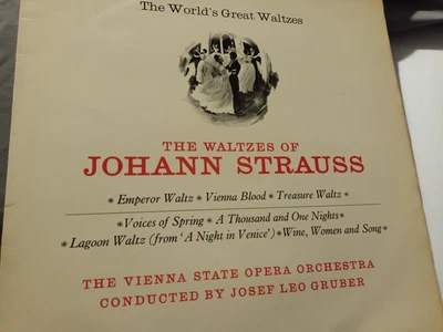 £1.50 • Buy The Waltzes Of Johan Strauss Josef Leo Gruber Rdm 2016 Vinyl Record Lp