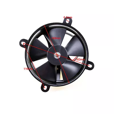 Universal Kit Black 6 Inch Slim Fan Push Pull Electric Radiator Cooling 12V • $25.84