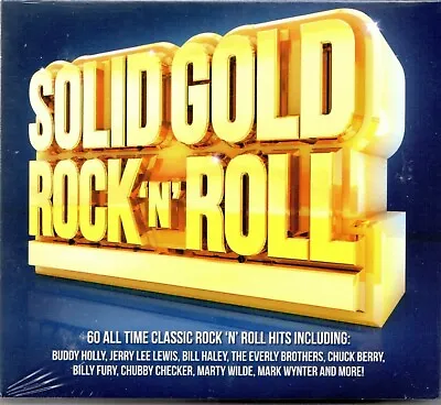 Solid Gold Rock And Roll NEW 3XCD 60 Classic Hits Of The 1950's And 1960's • £5.95