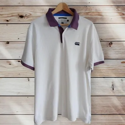 Men's Canterbury Loop Collar Embroidered Rugby Shirt XL • £19.95