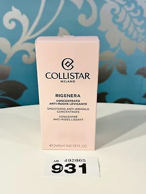 Collistar Milano Rigenera Smoothing Anti-Wrinkle Concentrate 2 X 20ml BRAND NEW • £16.10