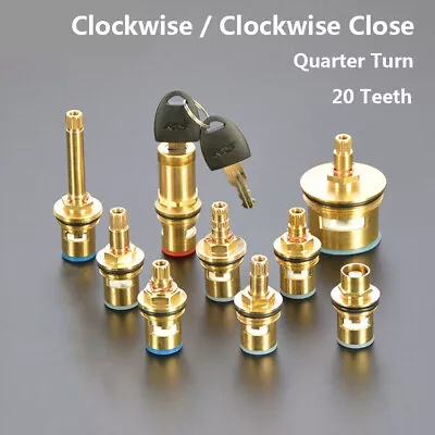 Brass Tap Valve Cartridge Replacement Ceramic Disc Gland Quarter Turn 20 Teeth • £2.63