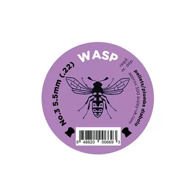 Wasp - WASP5.5- Wasp No3 Purple .22 - Sample Packs Available Airgun Pellets • £4.27