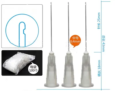 100pcs Dental Endo Irrigation Needle Tip 27GA End-Closed Side Hole Endo Syringes • $10.50