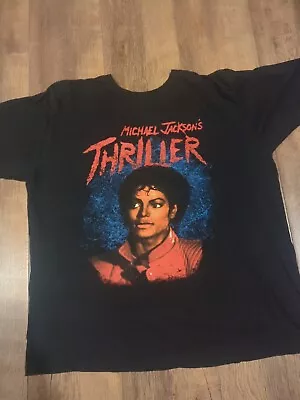 Michael Jackson Thriller T-Shirt- Unisex King Of Pop 80's Merch XL  • £17.95