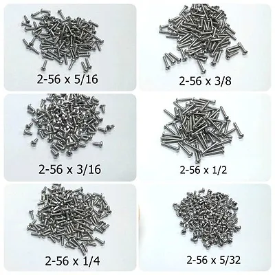 HO Parts Miniature Screws 2-56 For Replace HO Scale Freight Car Truck 600 Screws • $17.99